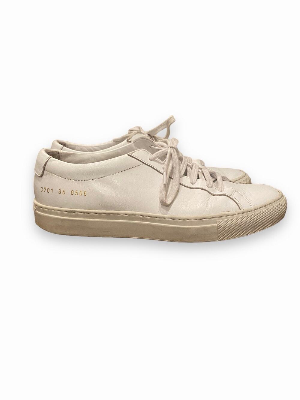 Common Projects Achilles Low White Leather Womens Sneakers US 6 EU 36